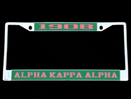 AKA Inspired License Plate Frame For Alpha Kappa Alpha Women