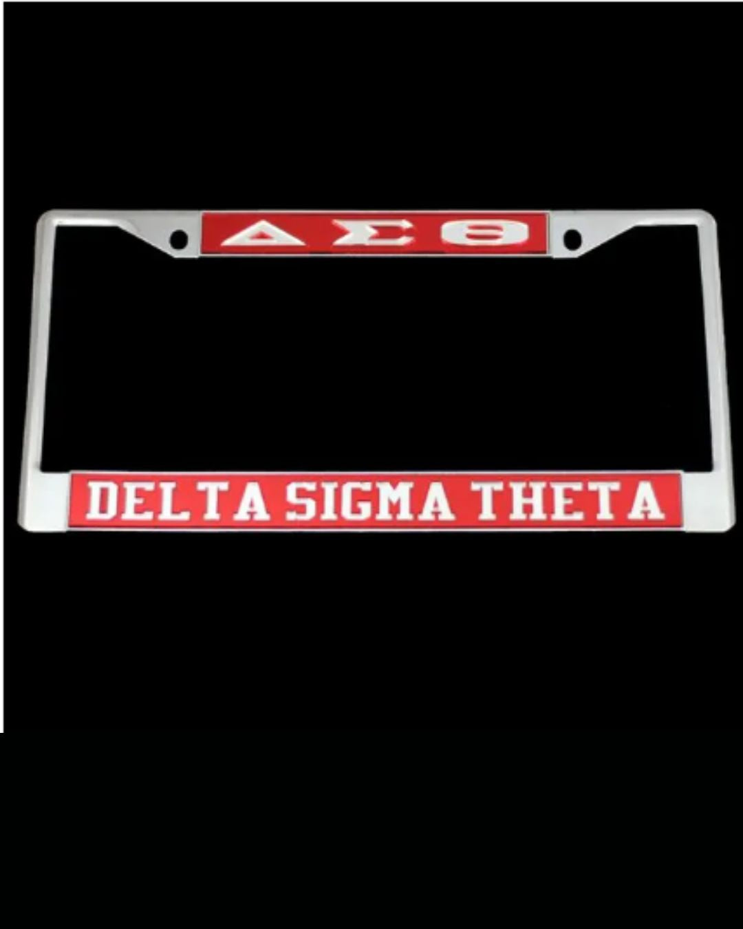 DST Inspired License Frame for Delta Sigma Theta