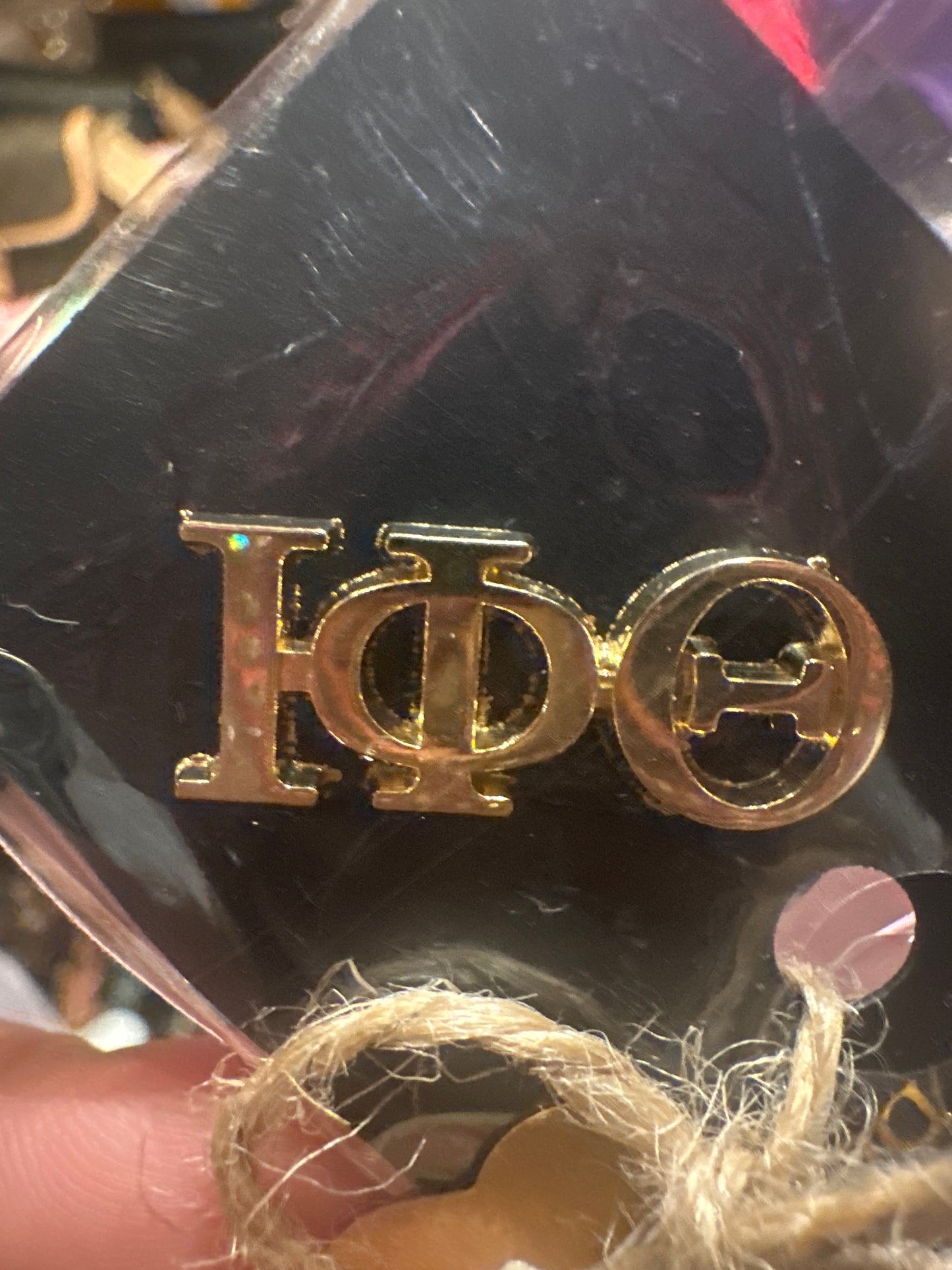 Iota Phi Theta Lapel Pin 1″ Gold Letters
