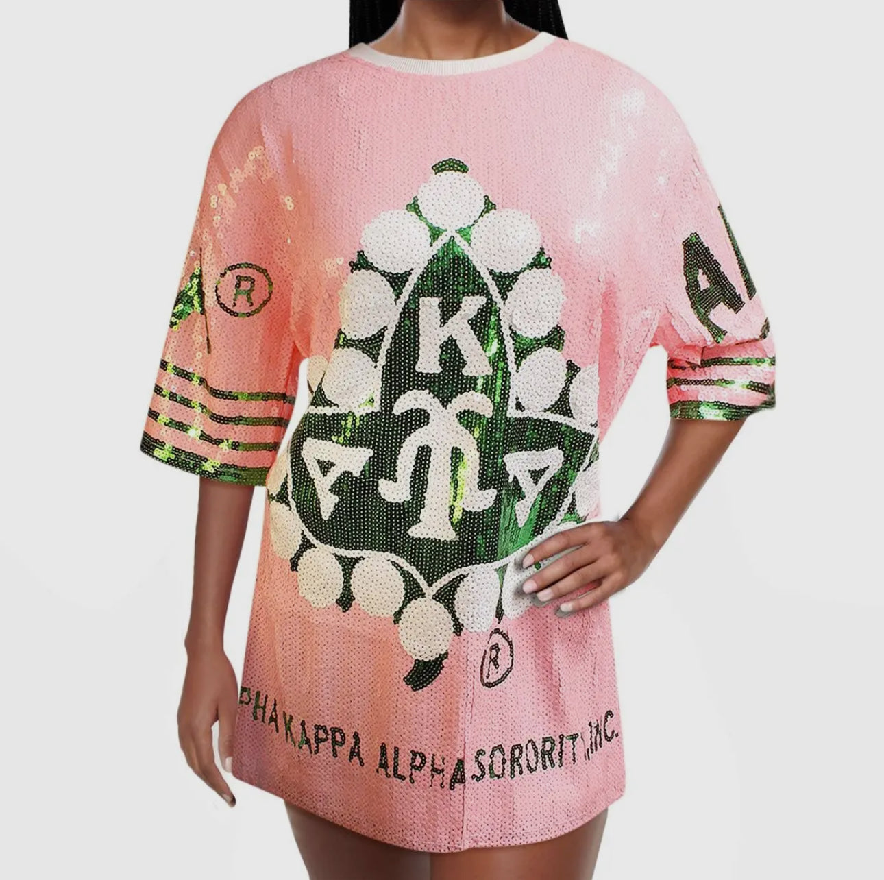 Alpha Kappa Alpha Ivy Leaf Sequin Jersey