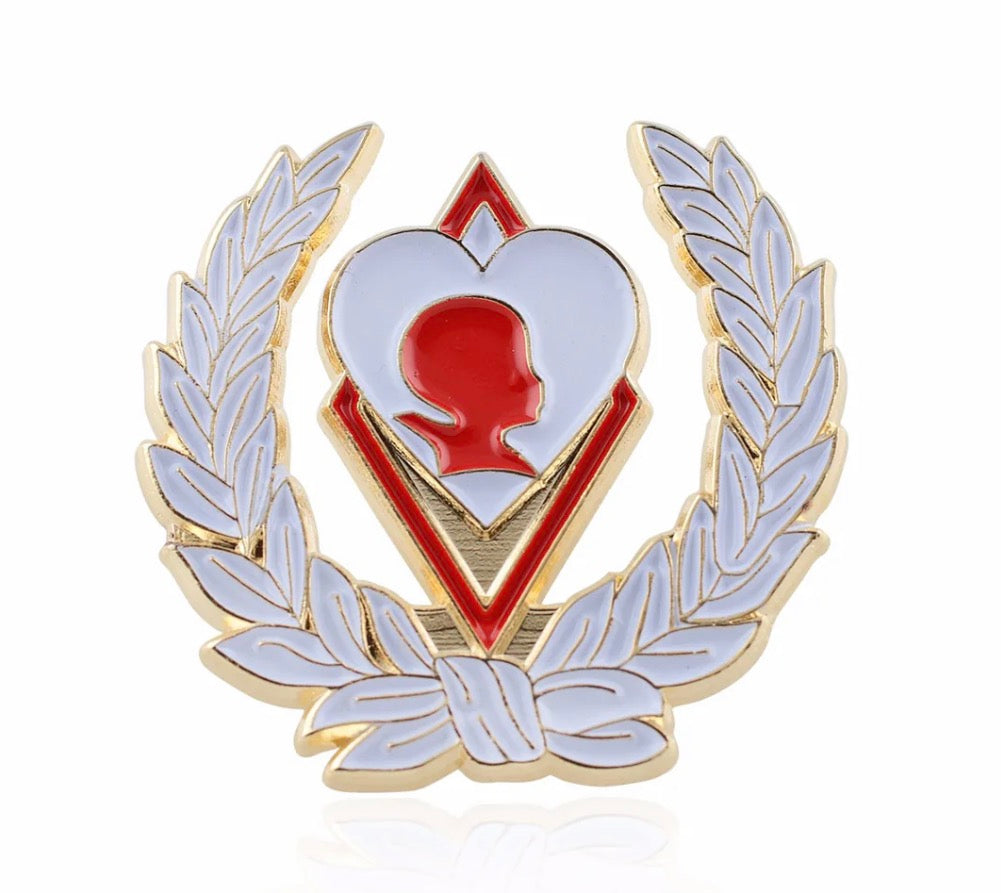 Kappa Alpha Psi Inspired Silhouette Sweetheart Pin