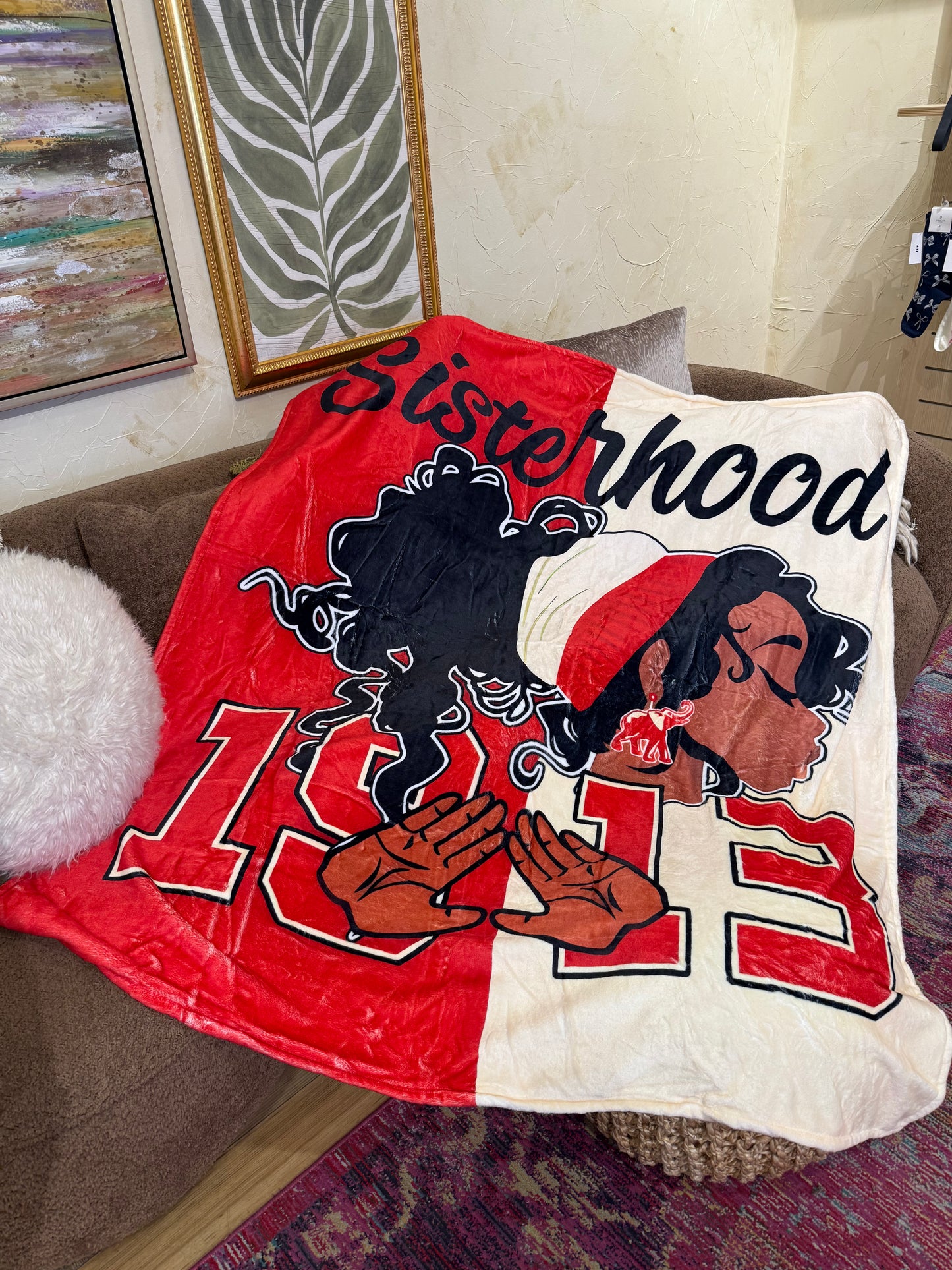 DST Inspired Blanket Throw 50" by 60" For Delta Sigma Theta Women