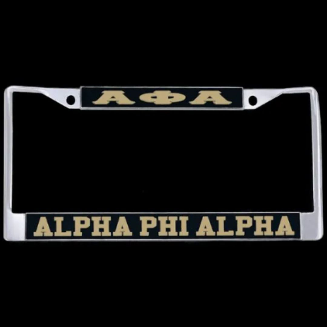 Alpha Phi Alpha Inspired License Frame