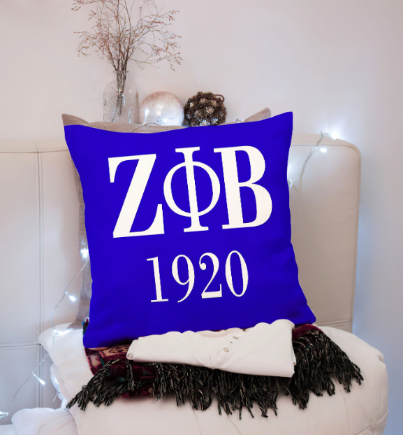 ZPB 1920 Inspired Pillow For Zeta Phi Beta Women
