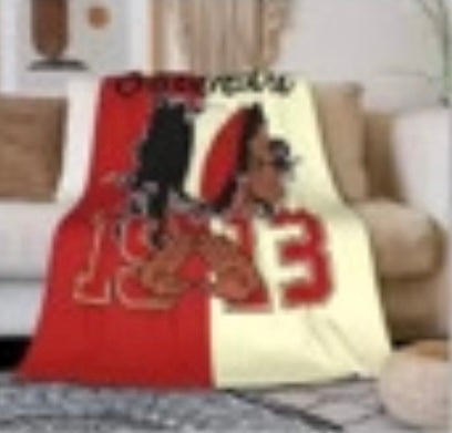 DST Inspired Blanket Throw 50" by 60" For Delta Sigma Theta Women