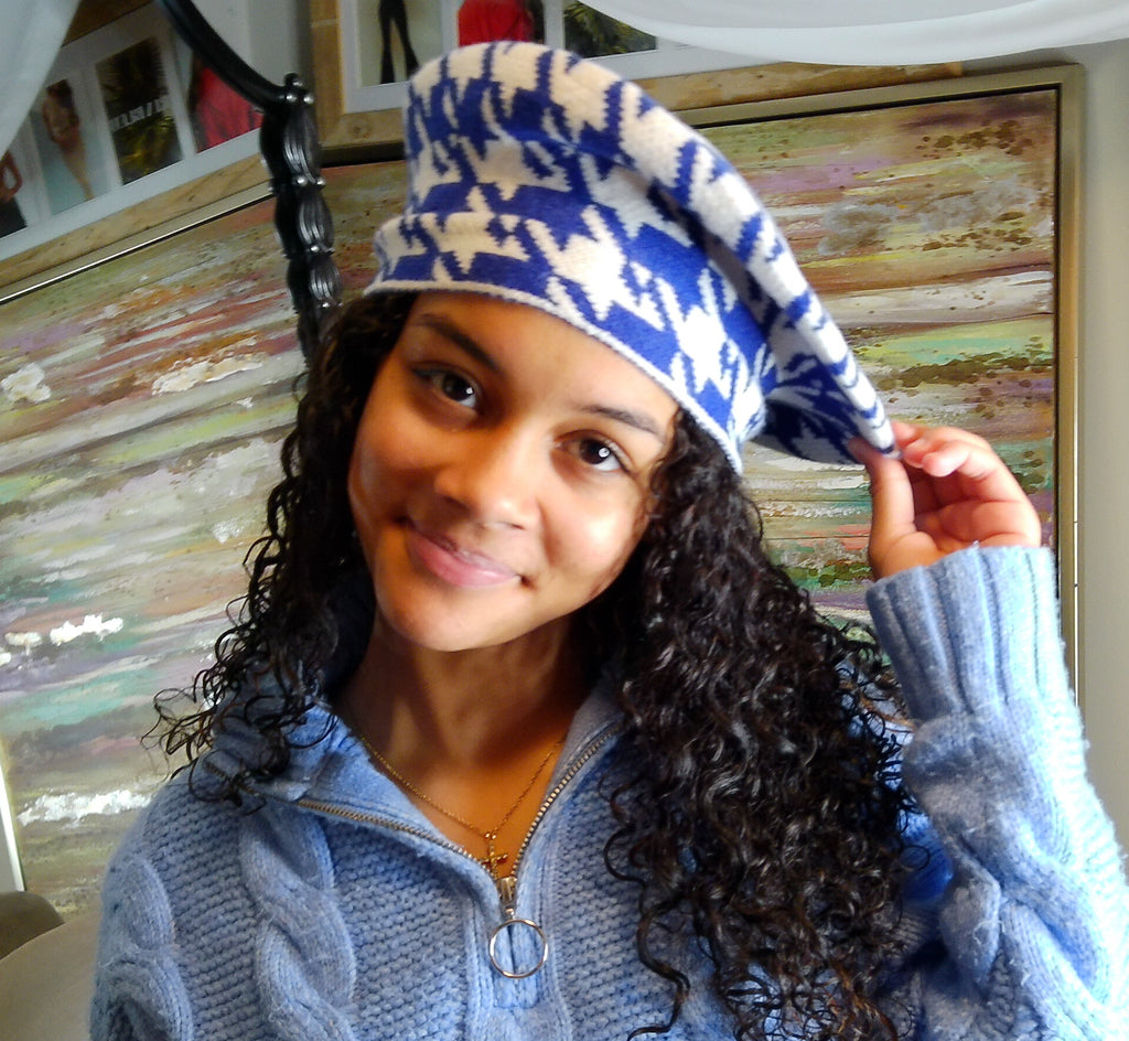 ZPB Inspired Houndstooth Beret Hat