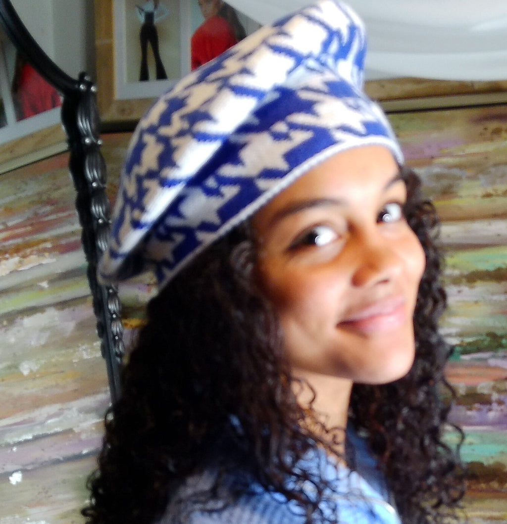 ZPB Inspired Houndstooth Beret Hat