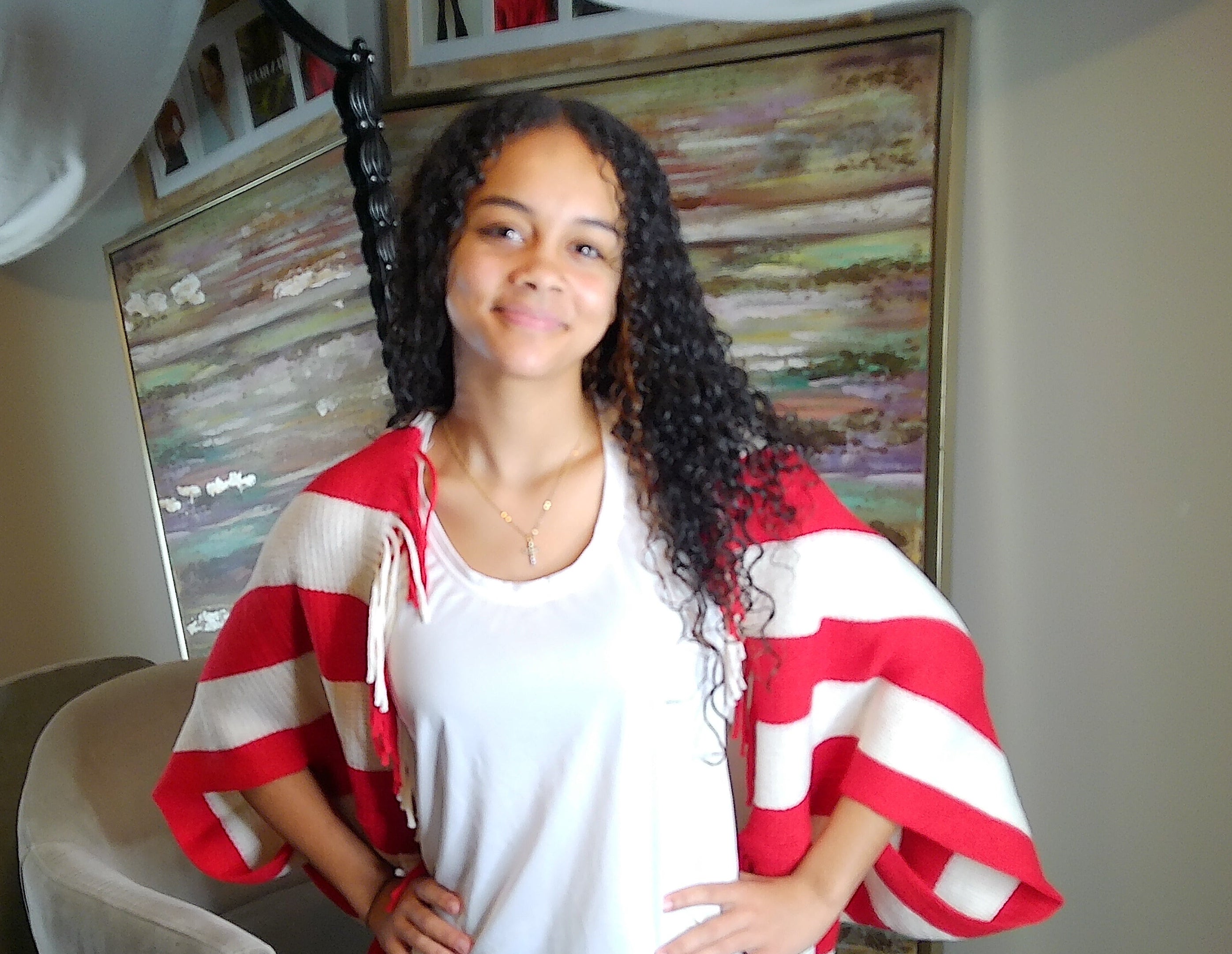 DST Inspired Open Front Shawl Wrap