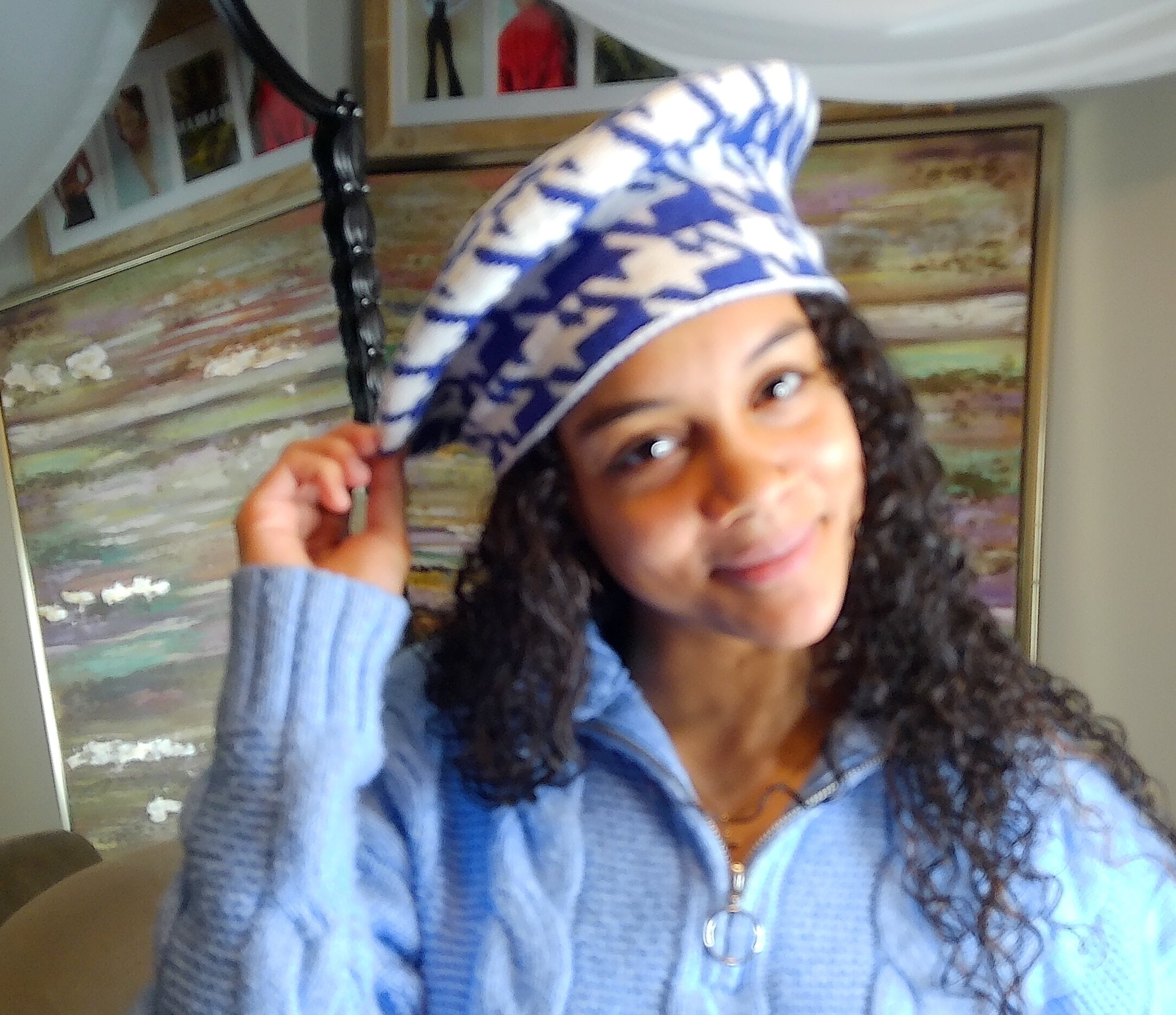 ZPB Inspired Houndstooth Beret Hat