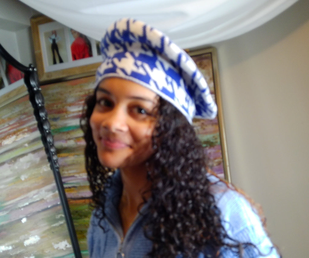 ZPB Inspired Houndstooth Beret Hat