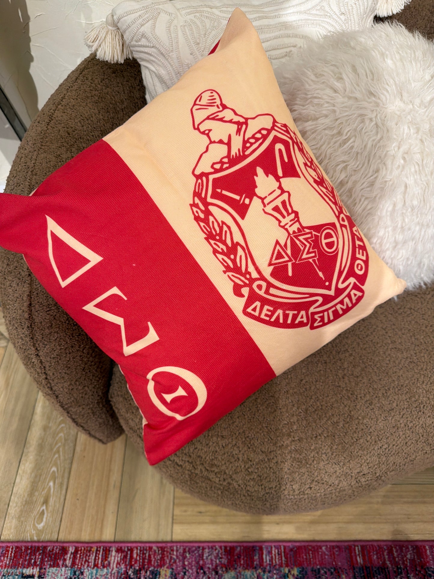 DST Inspired Pillow for Delta Sigma Theta Women