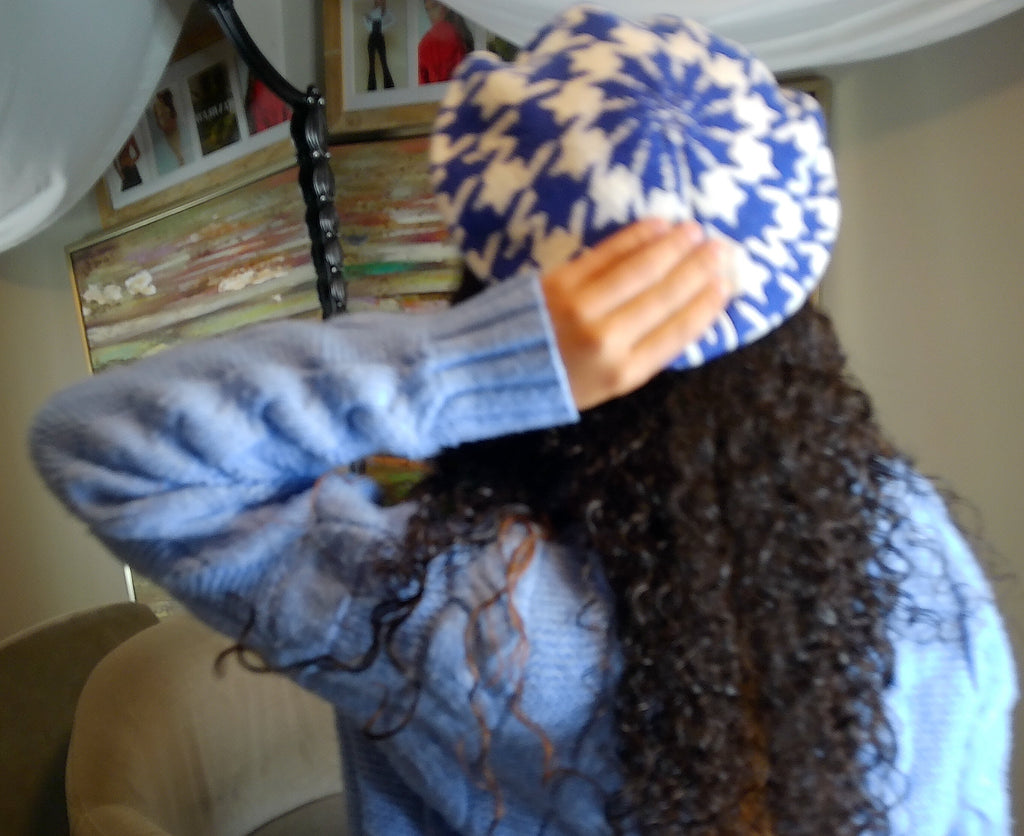 ZPB Inspired Houndstooth Beret Hat