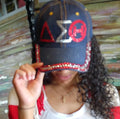 DST Denim Rhinestone Cap Hat Delta Sigma Theta