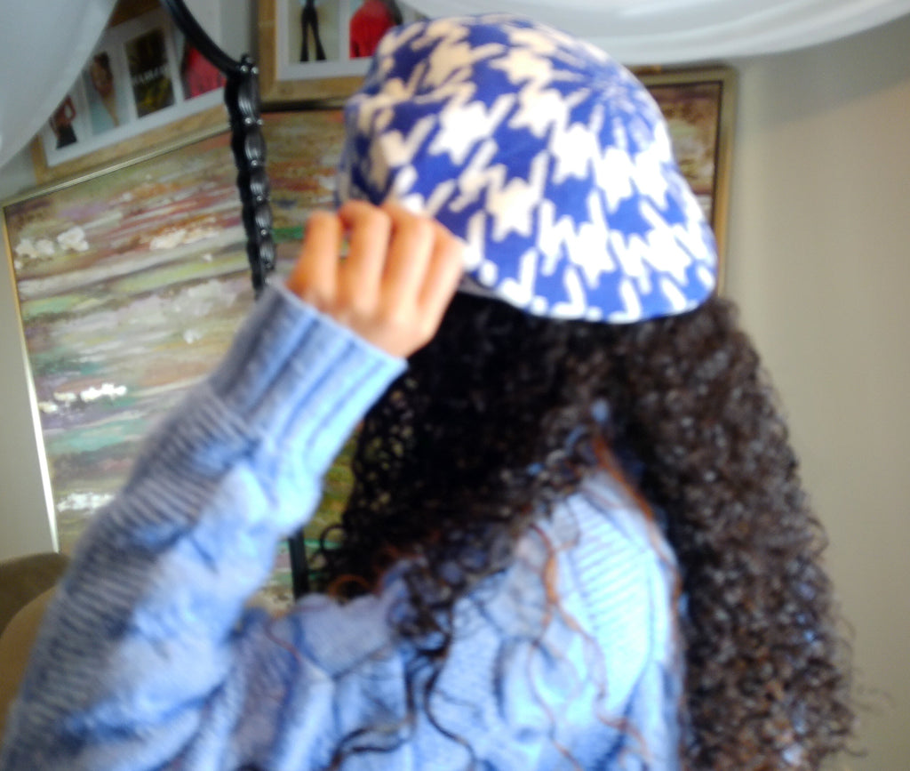 ZPB Inspired Houndstooth Beret Hat