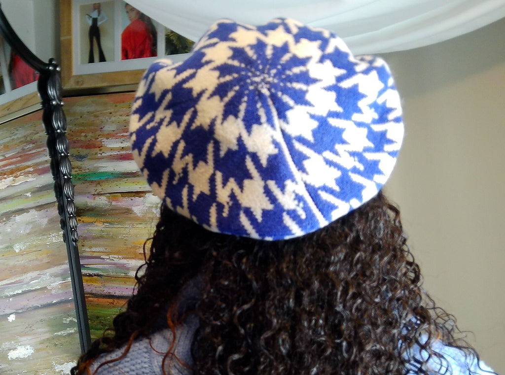 ZPB Inspired Houndstooth Beret Hat