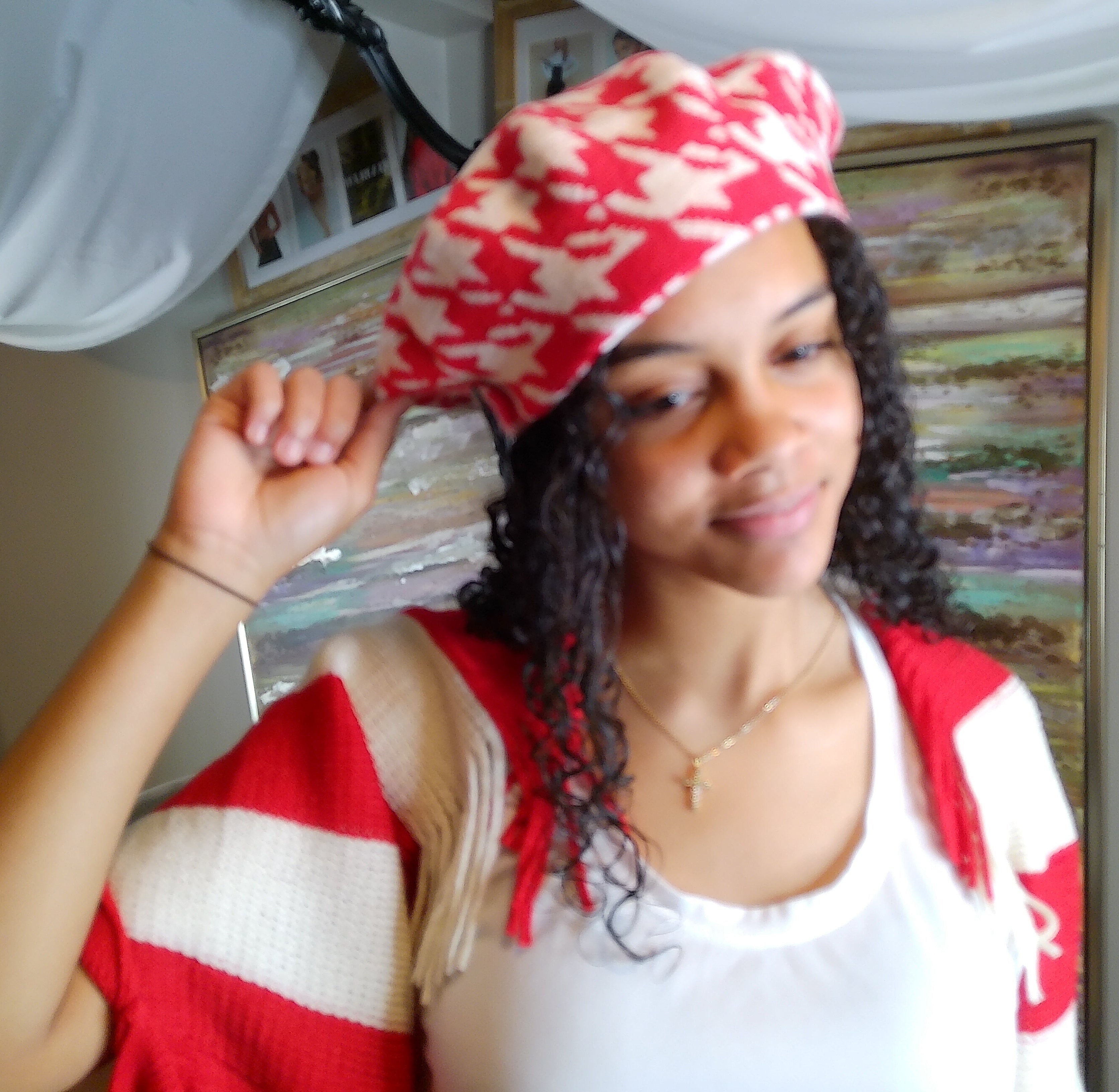 DST Inspired Houndstooth Beret Hat