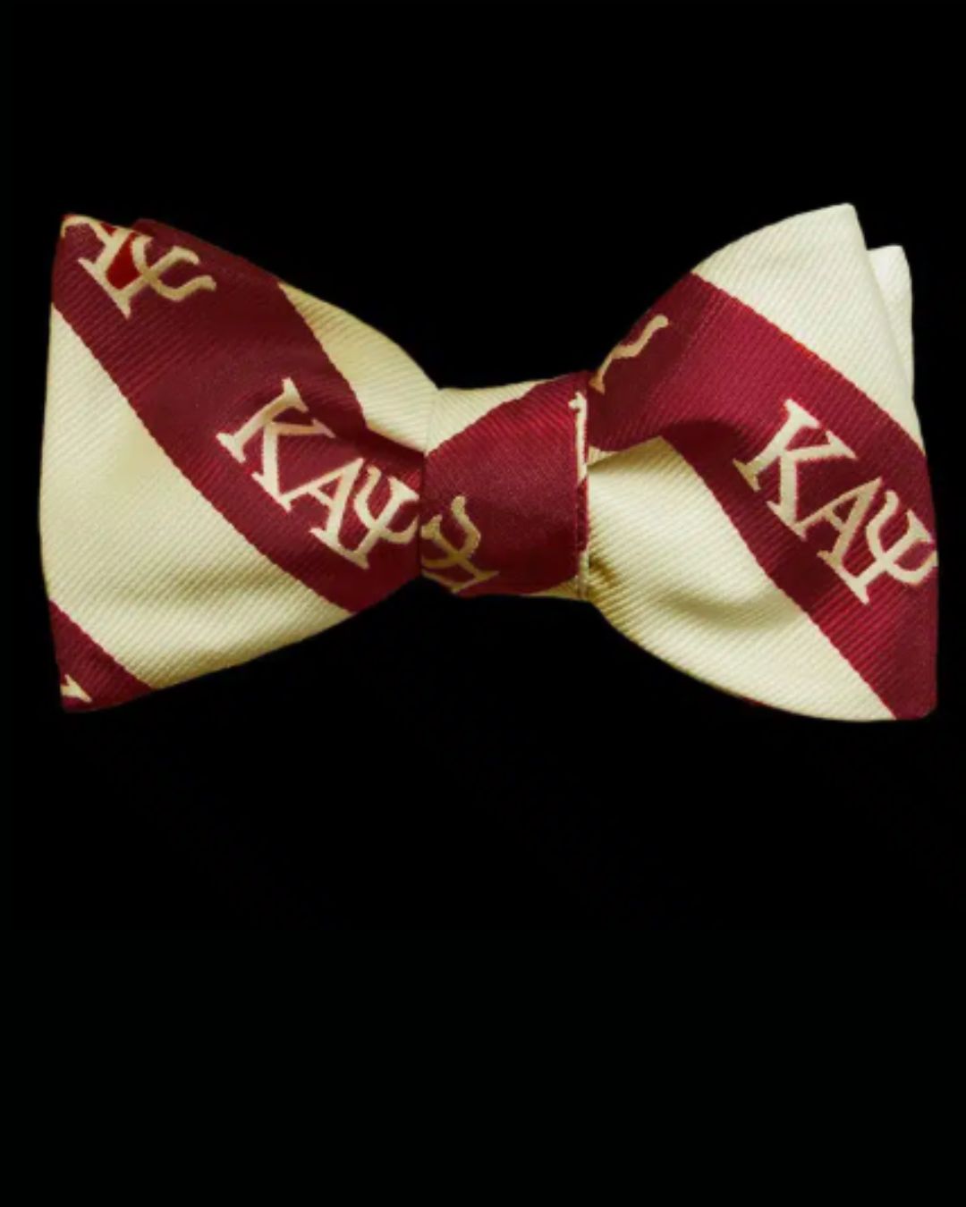 Kappa Alpha Psi Bow Tie & Handkerchief Set Crimson/Cream