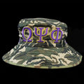 Omega Psi Phi Inspired Bucket Hat Camouflage