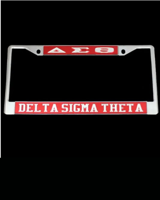 DST Inspired License Frame for Delta Sigma Theta