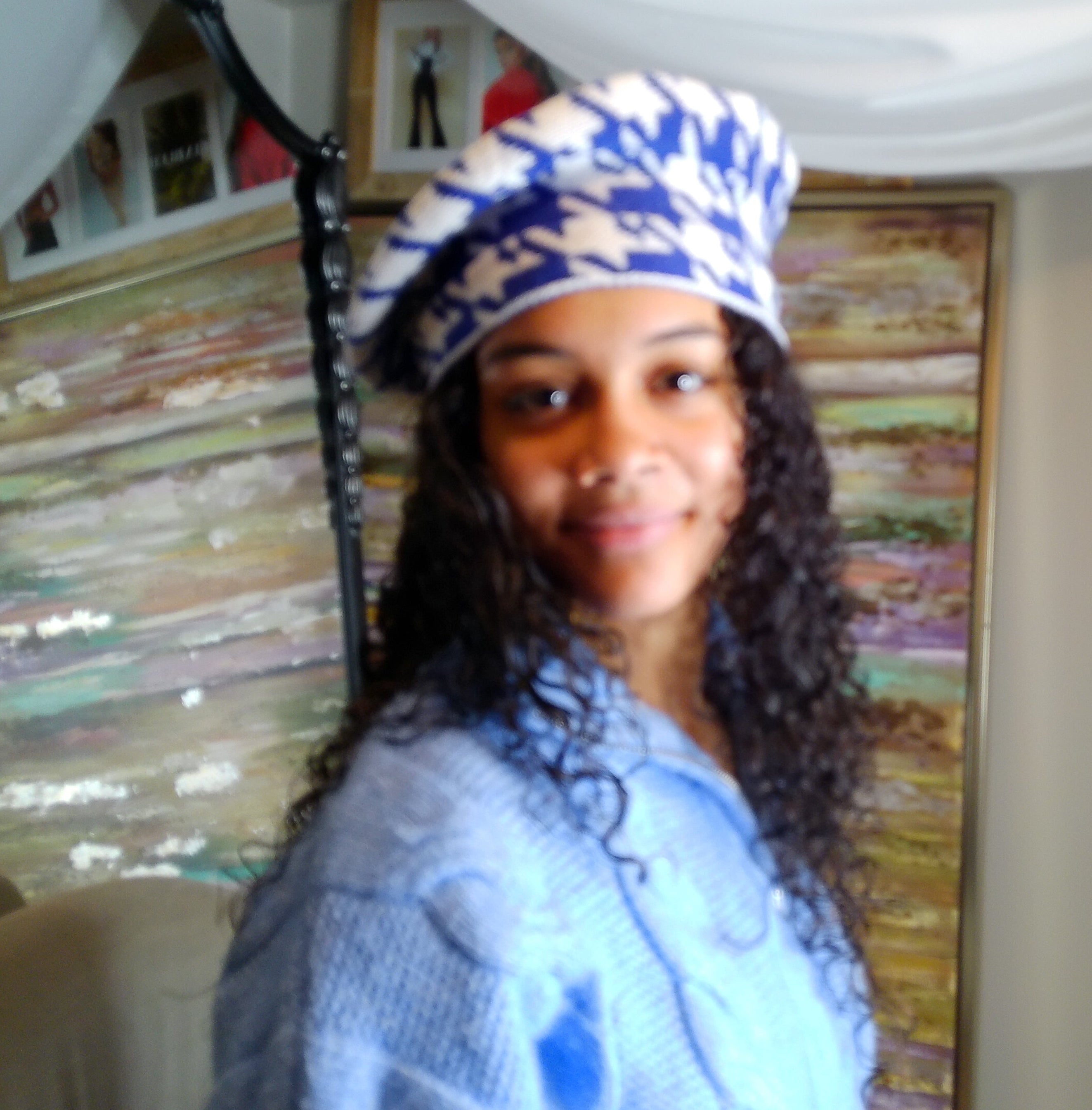 ZPB Inspired Houndstooth Beret Hat