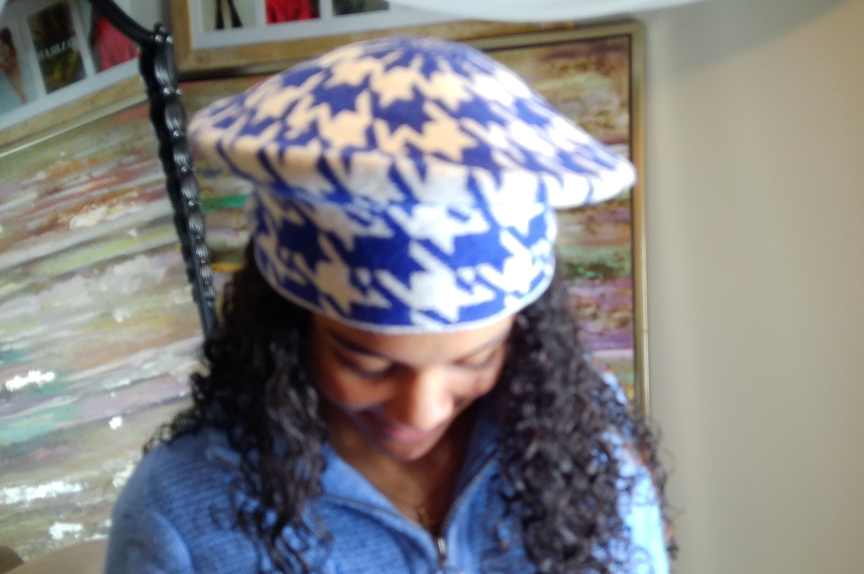 ZPB Inspired Houndstooth Beret Hat