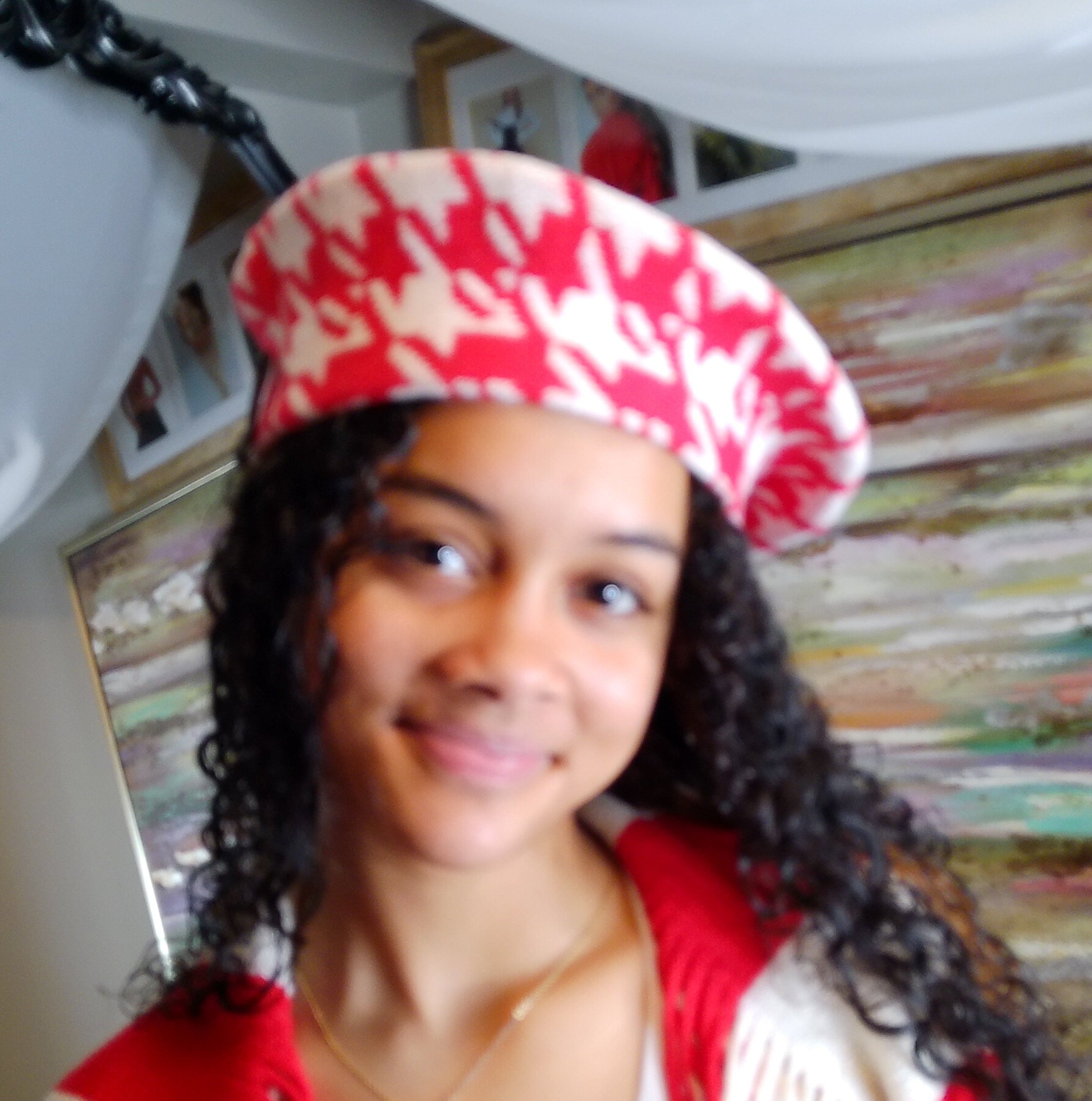 DST Inspired Houndstooth Beret Hat