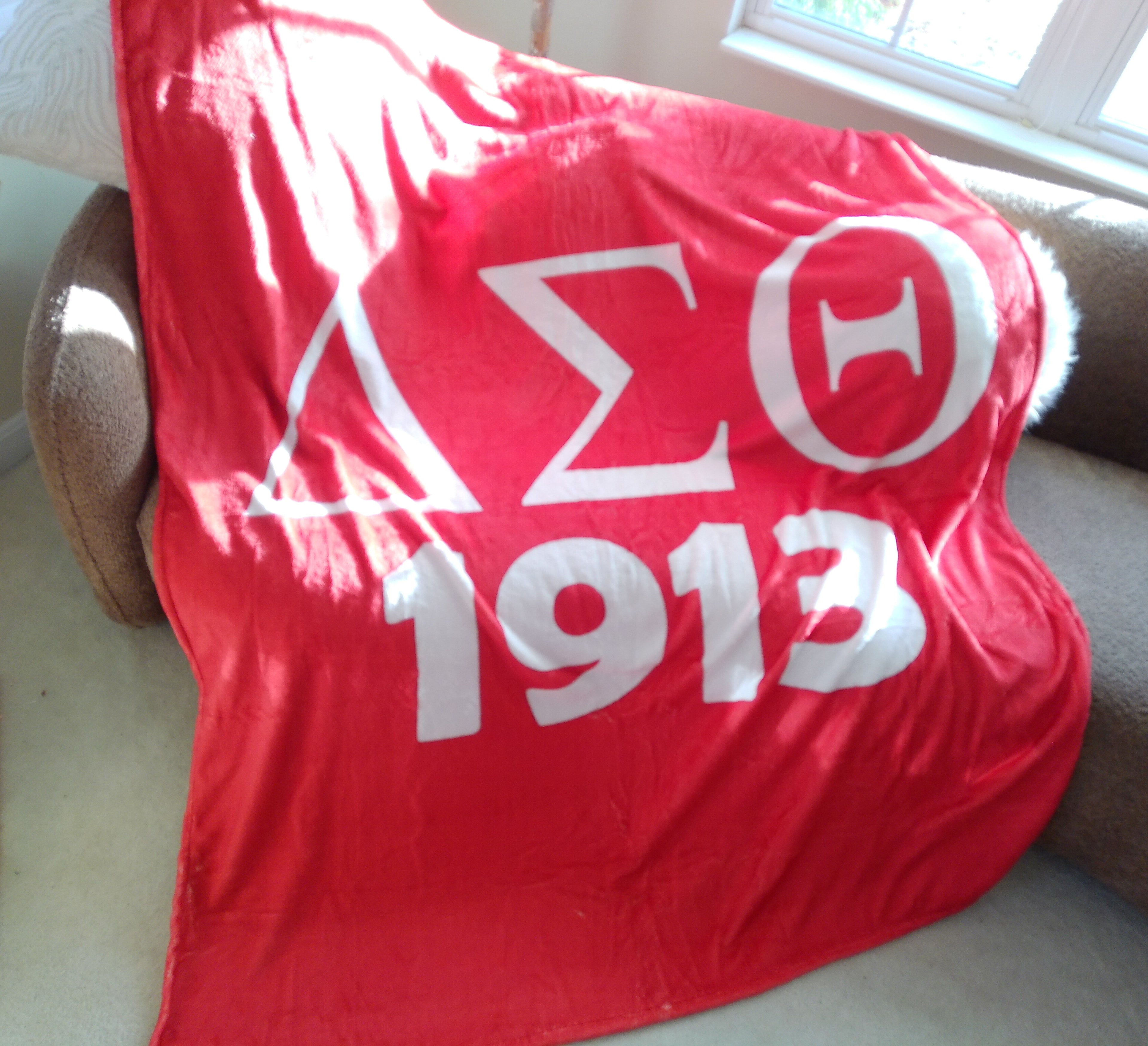 DST Inspired Blanket Throw 50" by 60" For Delta Sigma Theta Women 1913