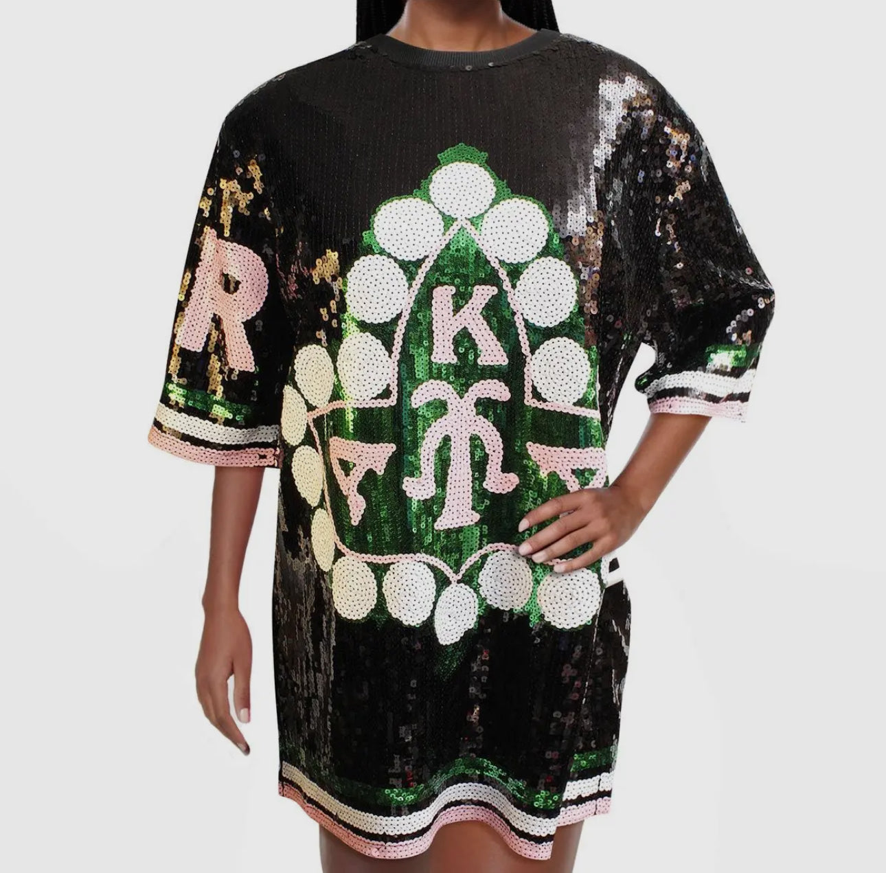 Alpha Kappa Alpha Ivy Leaf Sequin Jersey
