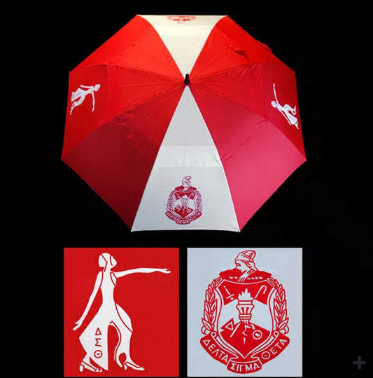 DST Inspired Umbrella Delta Sigma Theta 30″ Wind Resistant Auto Open