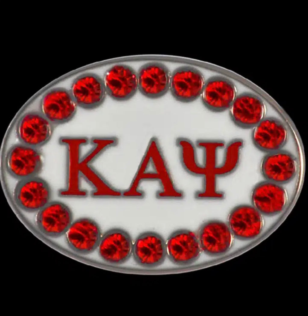 Kappa Alpha Psi Austrian Crystal Cufflinks In Leatherette Box