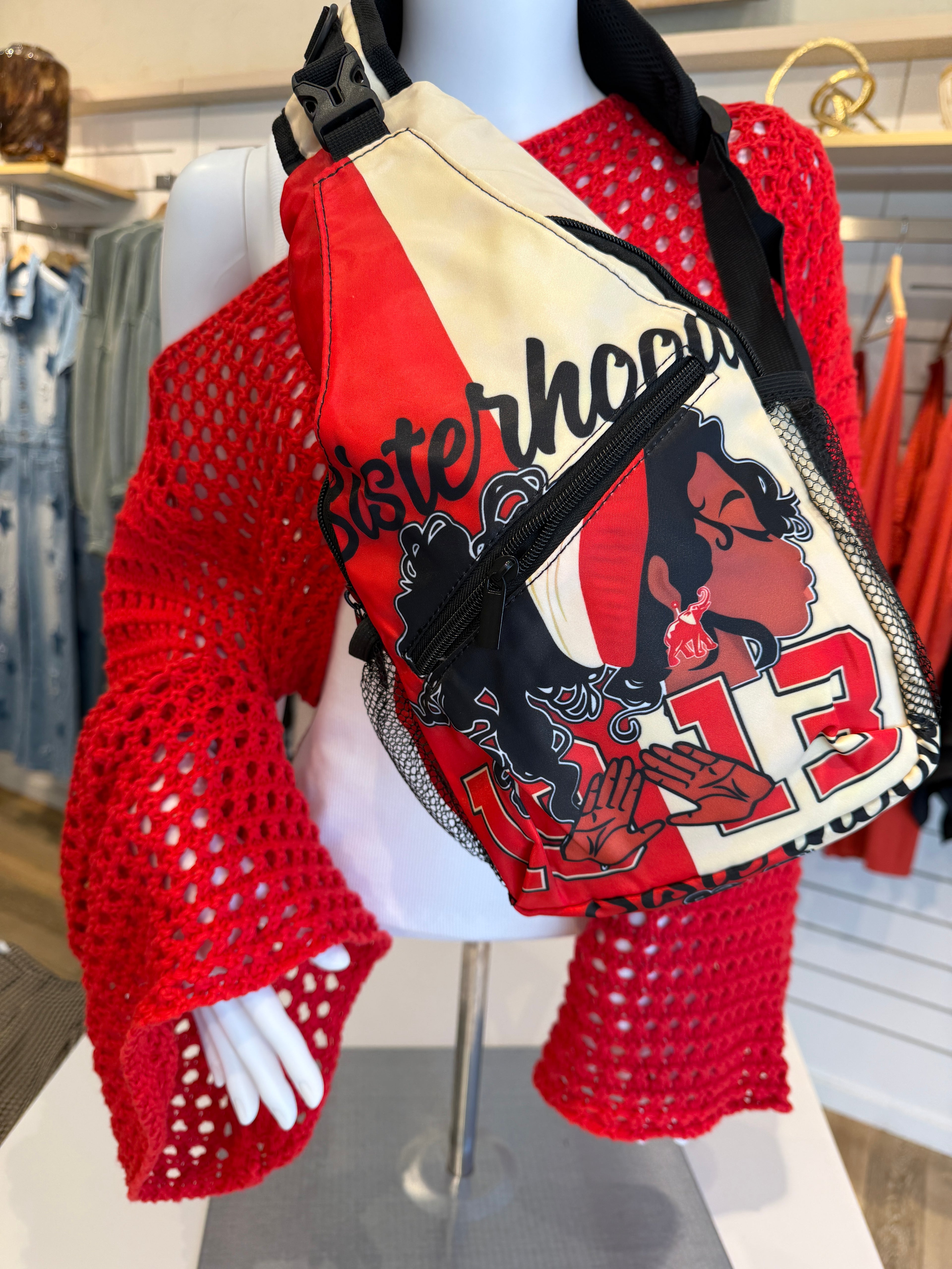 Delta Sigma Theta Inspired Sling Bag Sisterhood