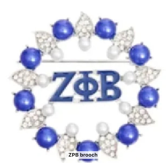 Zeta Phi Beta Inspired Brooch Pin