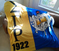 SGRHO Inspired Blanket Throw 50” by 60” For Sigma Gamma Rho Women Gold and Blue