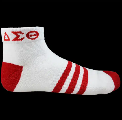 DST Inspired Socks Ankle Delta Sigma Theta