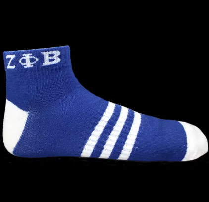 ZPB Inspired Ankle Socks Zeta Phi Beta