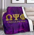 Omega Psi Phi Inspired Blanket Throw 50" by 60"