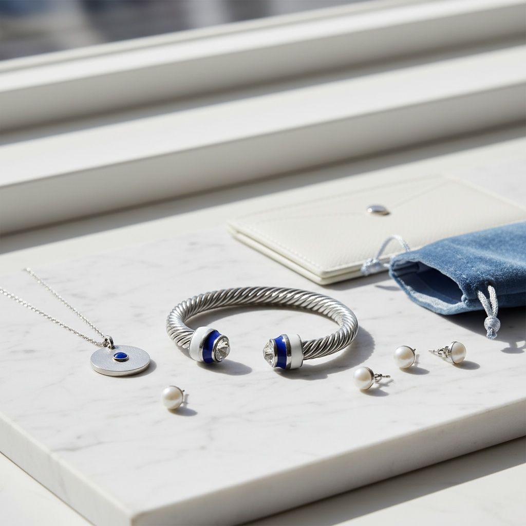 ZPB Thick Cable Classic Silver Bangle Bracelet