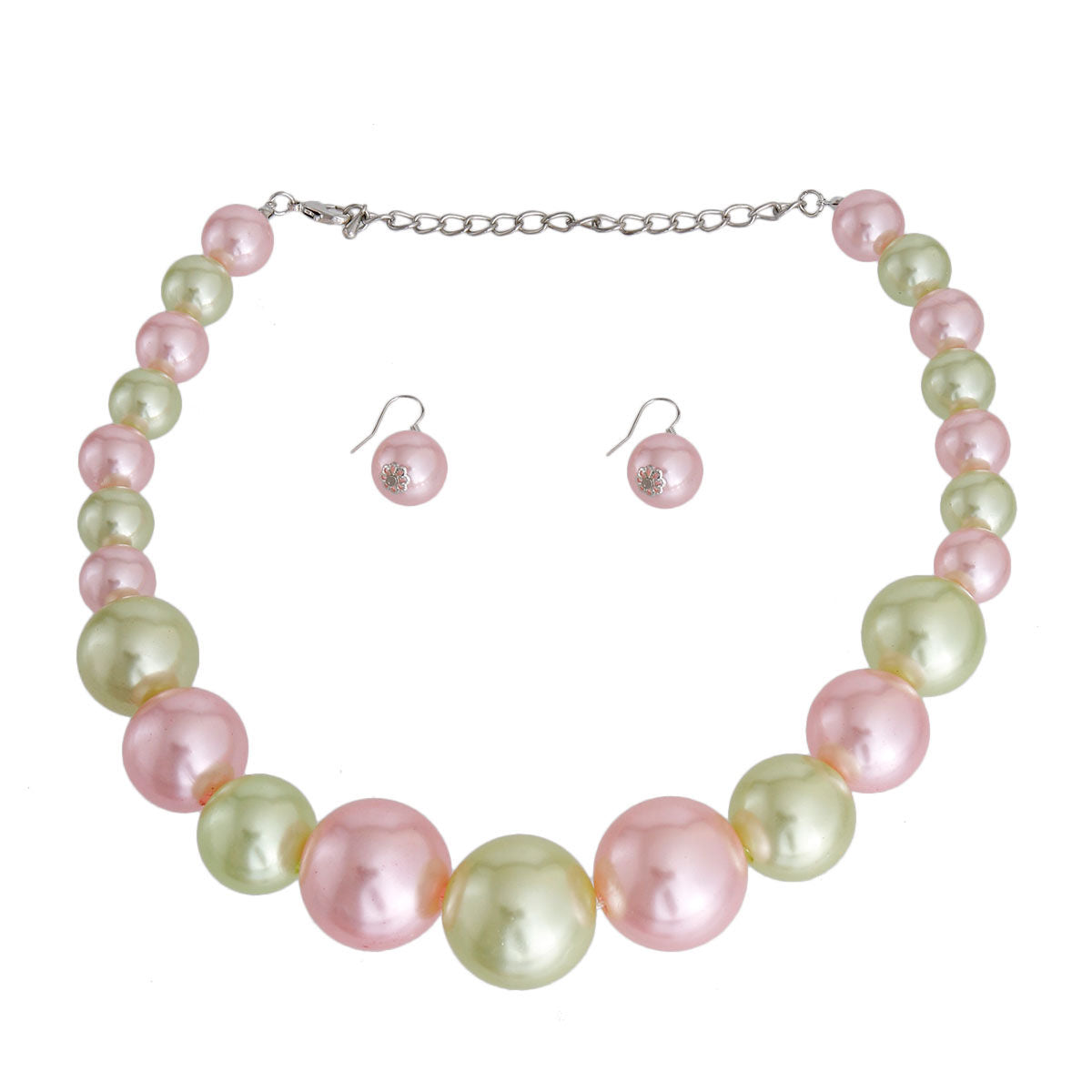 Alpha Kappa Alpha Pink and Green Graduated Bubble Gum AKA Pearls