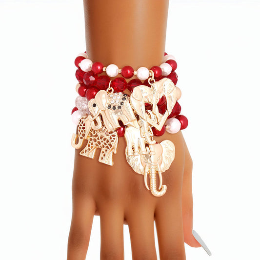Delta Sigma Theta Sorority Elephant Bracelets|Stretch to Fit
