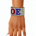 OES Inspired Clear Rhinestone Magnetic Bracelet