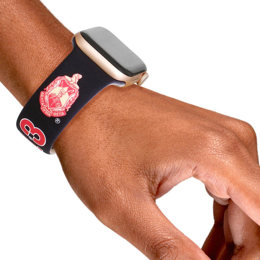 DST Sorority Black 1913 Watch Band Strap Women Delta Sigma Theta