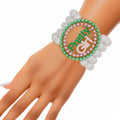 AKA Alpha Kappa Alpha Bracelet Jewelry White Pearl 5 Strand Pretty Girl 