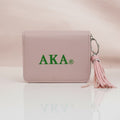 AKA Bag Wallet Pink Tassel Keychain Zipper Wallet