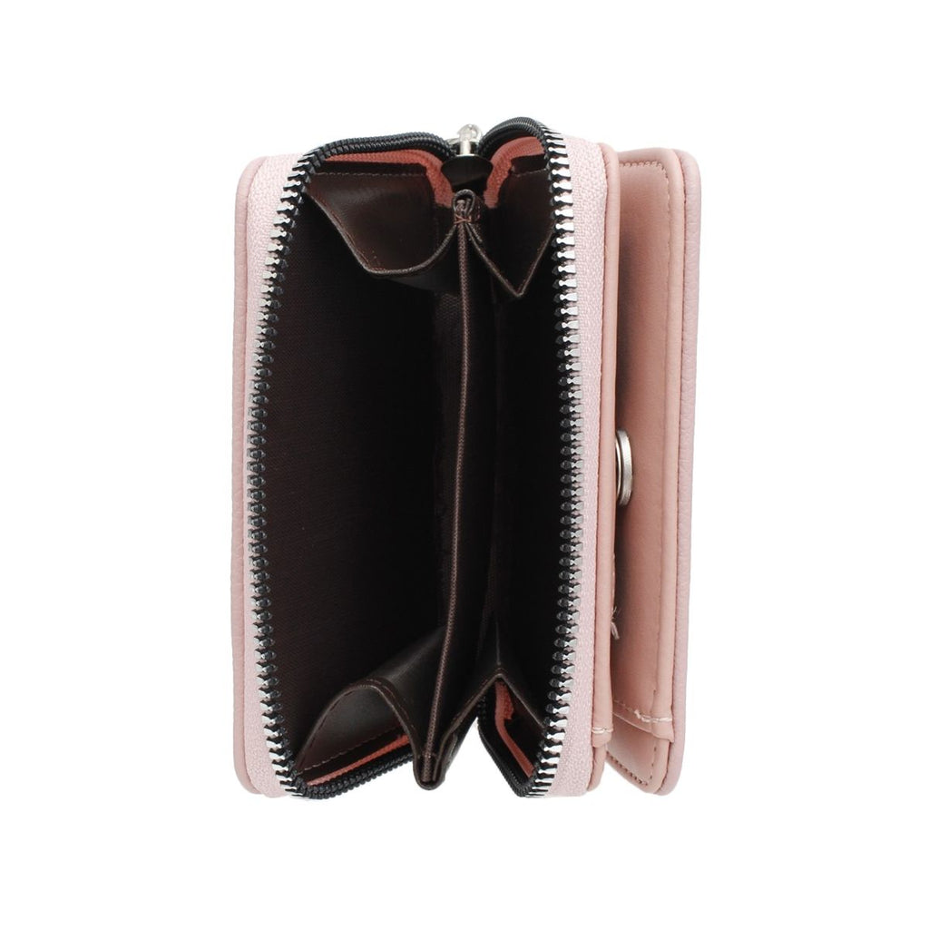 AKA Sorority Pink Tassel Keychain Zipper Wallet