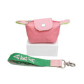 AKA Sorority Pink Nylon Wristlet Strap Mini Pouch
