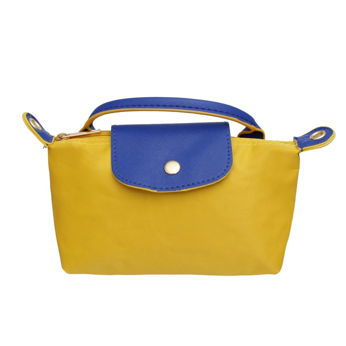SGRHO Soror Yellow Nylon Mini Pouch Handle Strap