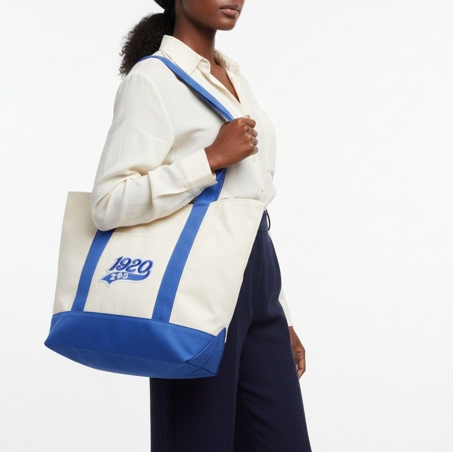 ZPB Sorority Large Canvas Tote Bag Reusable Merch
