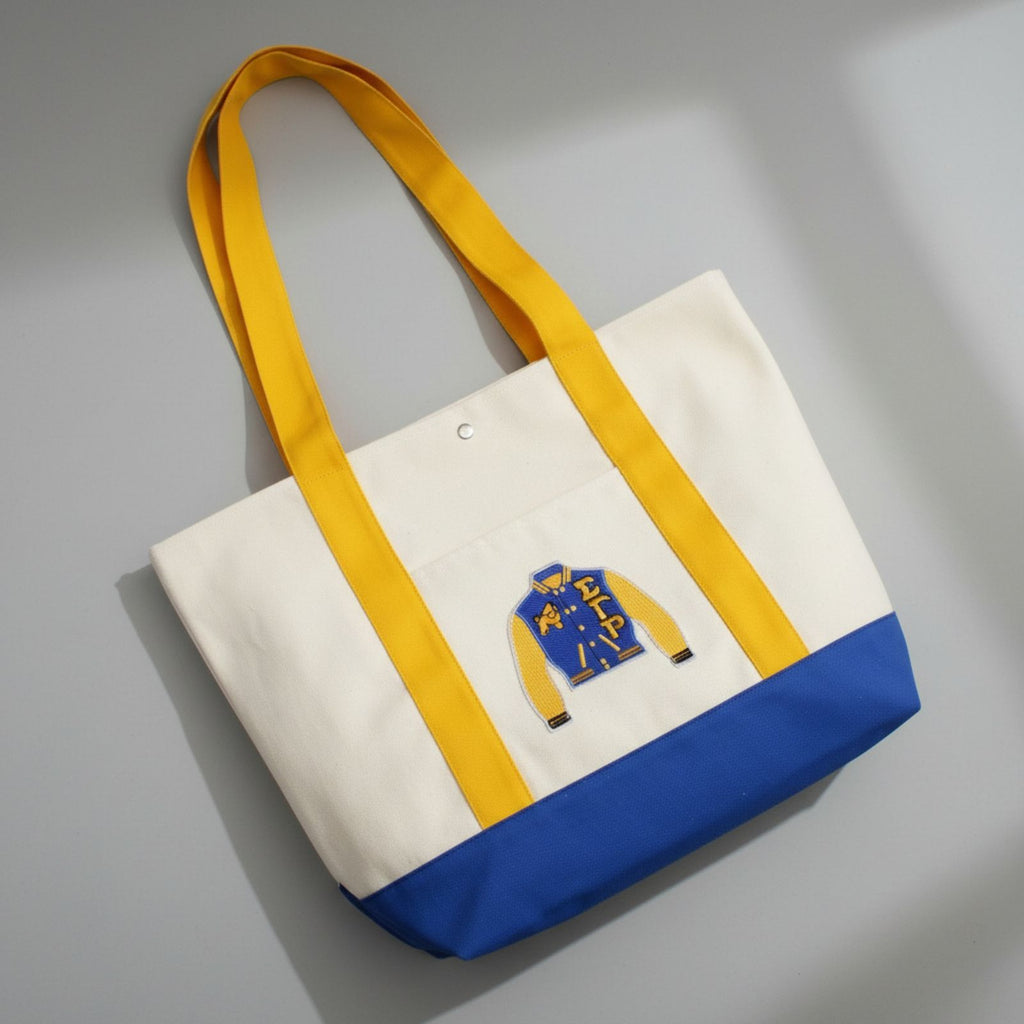 SGRHO Sorority Large Canvas Tote Bag Reusable Merch