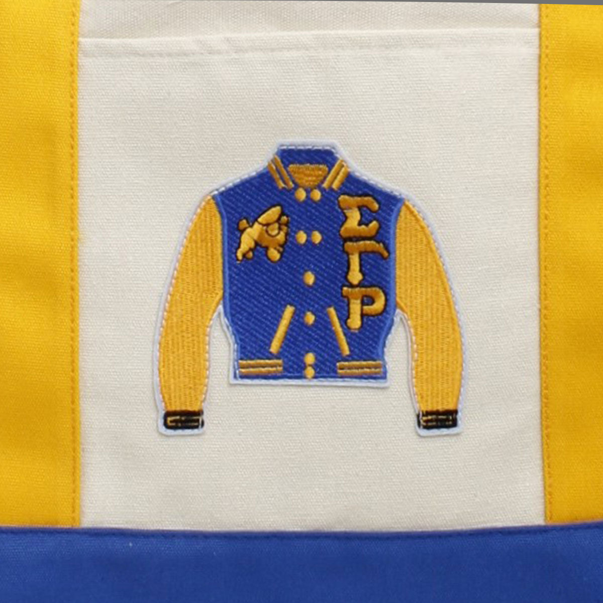 SGRHO Sorority Large Canvas Tote Bag Reusable Merch