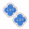 Blue Sorority Studs